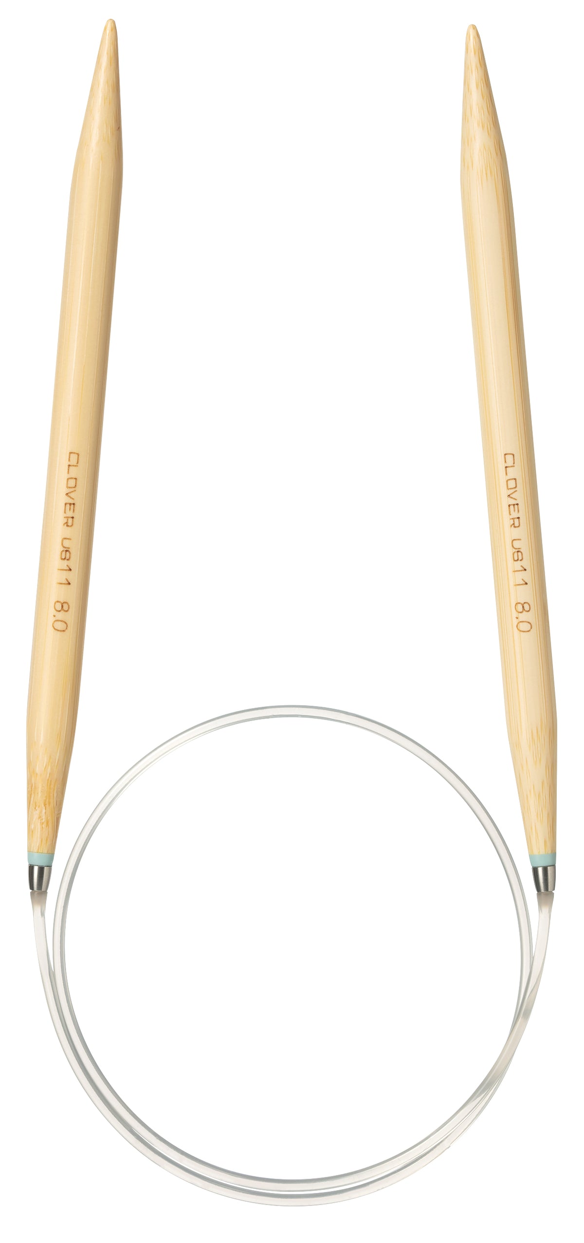 Clover Takumi Pro bamboo circular knitting needle 60cm 8mm in packaging