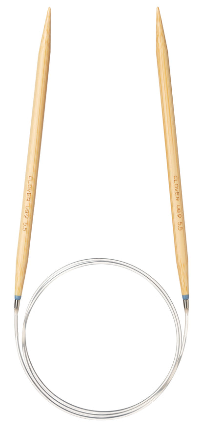 Clover Takumi Pro bamboo circular knitting needle 80cm 5.5mm in packaging