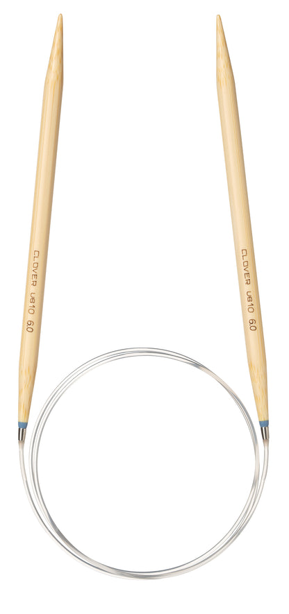 Clover Takumi Pro bamboo circular knitting needle 80cm 6mm in packaging