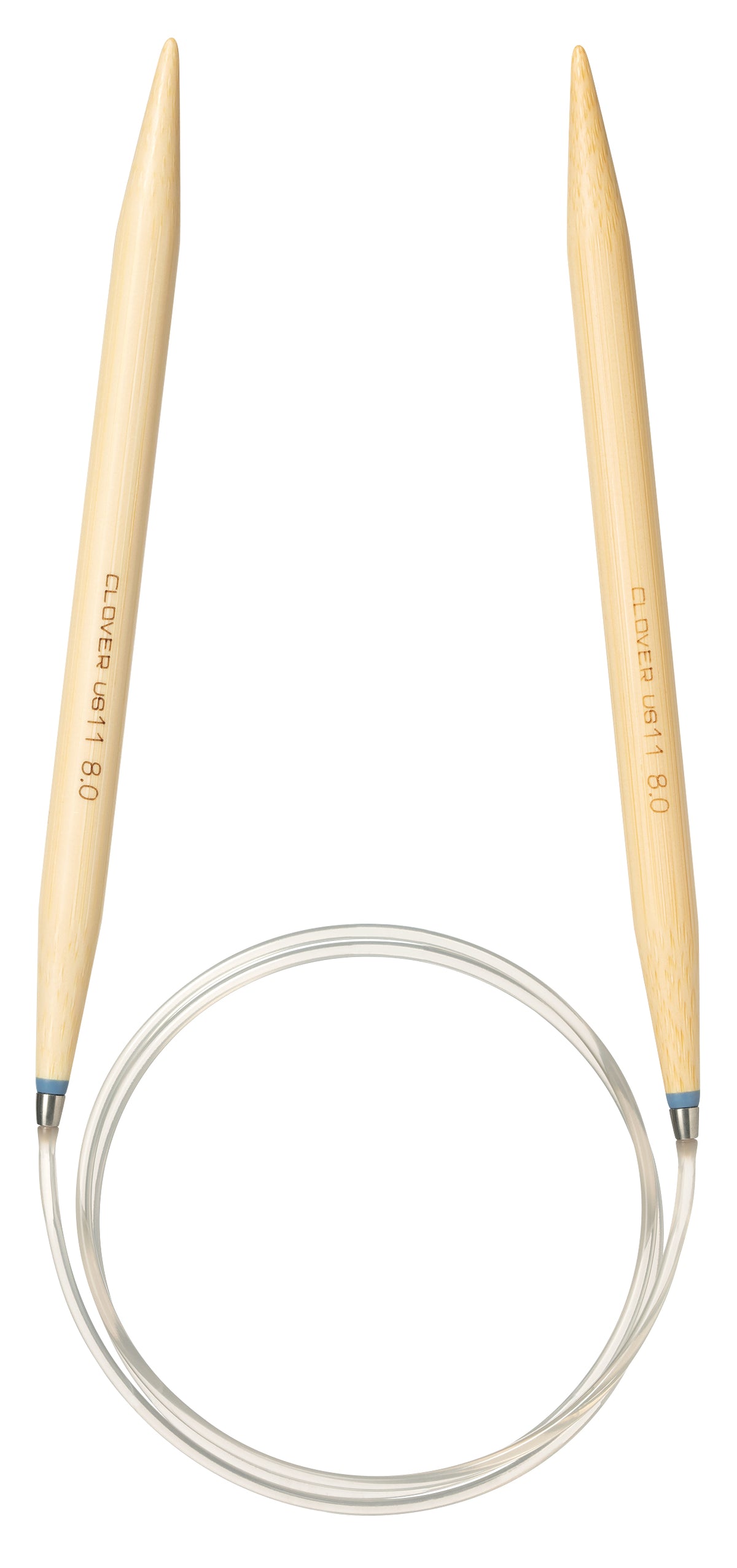Clover Takumi Pro bamboo circular knitting needle 80cm 8mm in packaging