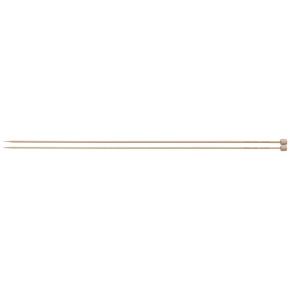 Pair of Clover Takumi bamboo single point knitting needles, 3.0mm