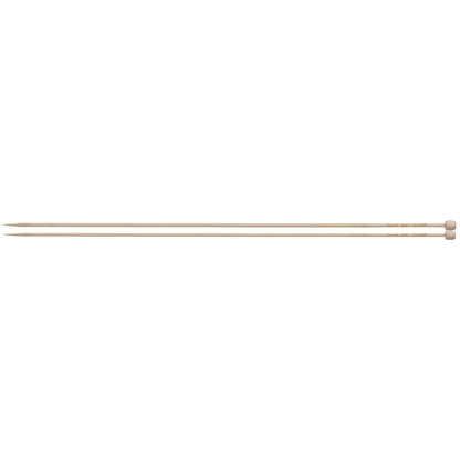 Pair of Clover Takumi bamboo single point knitting needles, 3.5mm