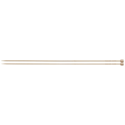 Pair of Clover Takumi bamboo single point knitting needles, 3.75mm