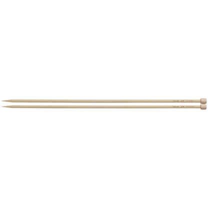 Pair of Clover Takumi bamboo single point knitting needles, 6.0mm
