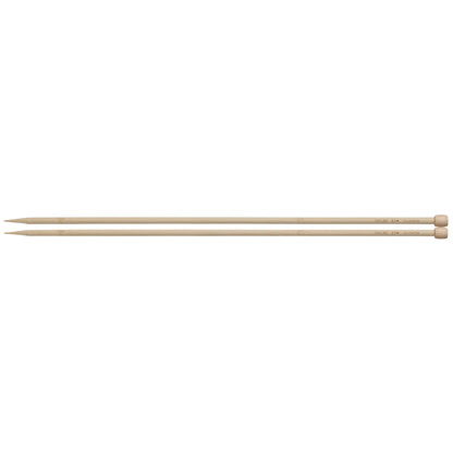 Pair of Clover Takumi bamboo single point knitting needles, 6.5mm