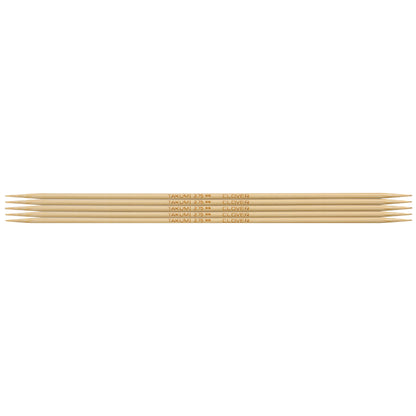 Set of five Clover Takumi bamboo double pointed knitting needles, 2.75mm