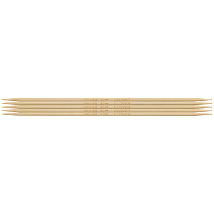 Set of five Clover Takumi bamboo double pointed knitting needles, 3.0mm