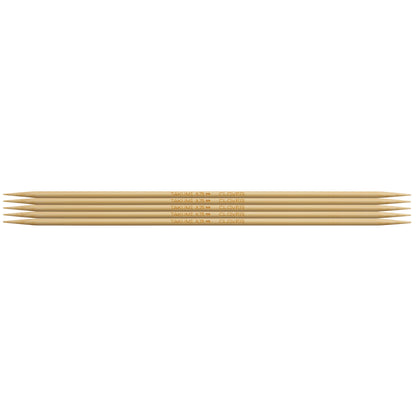 Set of 5 Clover Takumi bamboo double pointed knitting needles, 20cm, 3.75mm