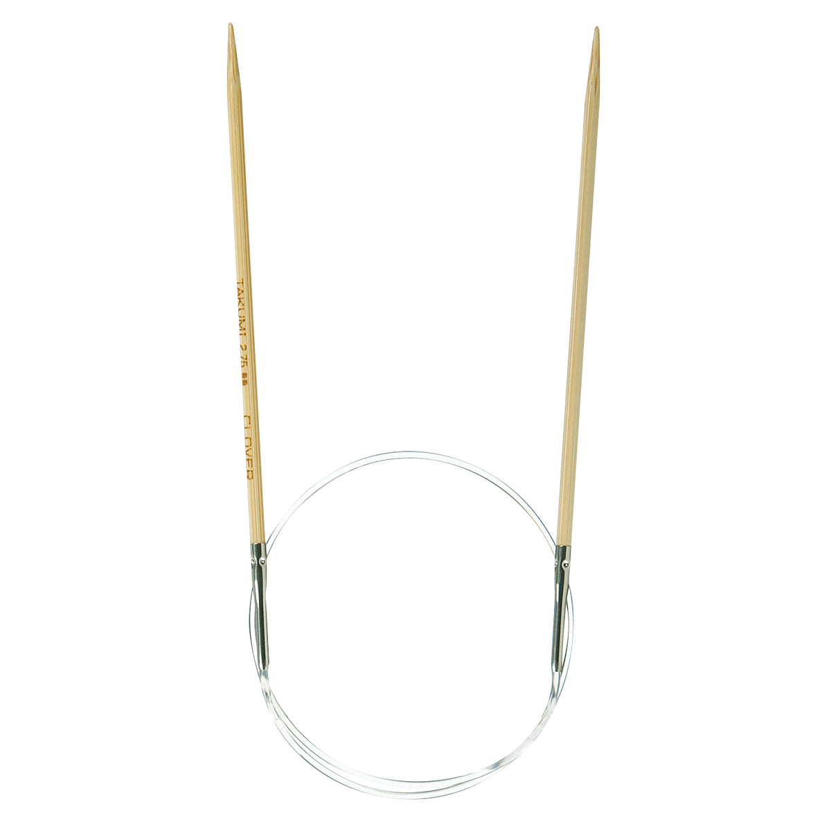 Clover Takumi bamboo fixed circular knitting needle, 40cm, 2.75mm