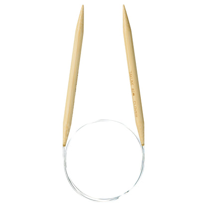Clover Takumi bamboo fixed circular knitting needle, 8mm, 60cm