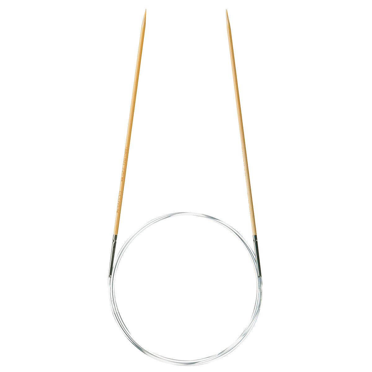 Clover Takumi bamboo fixed circular knitting needle, 2.25mm, 80cm