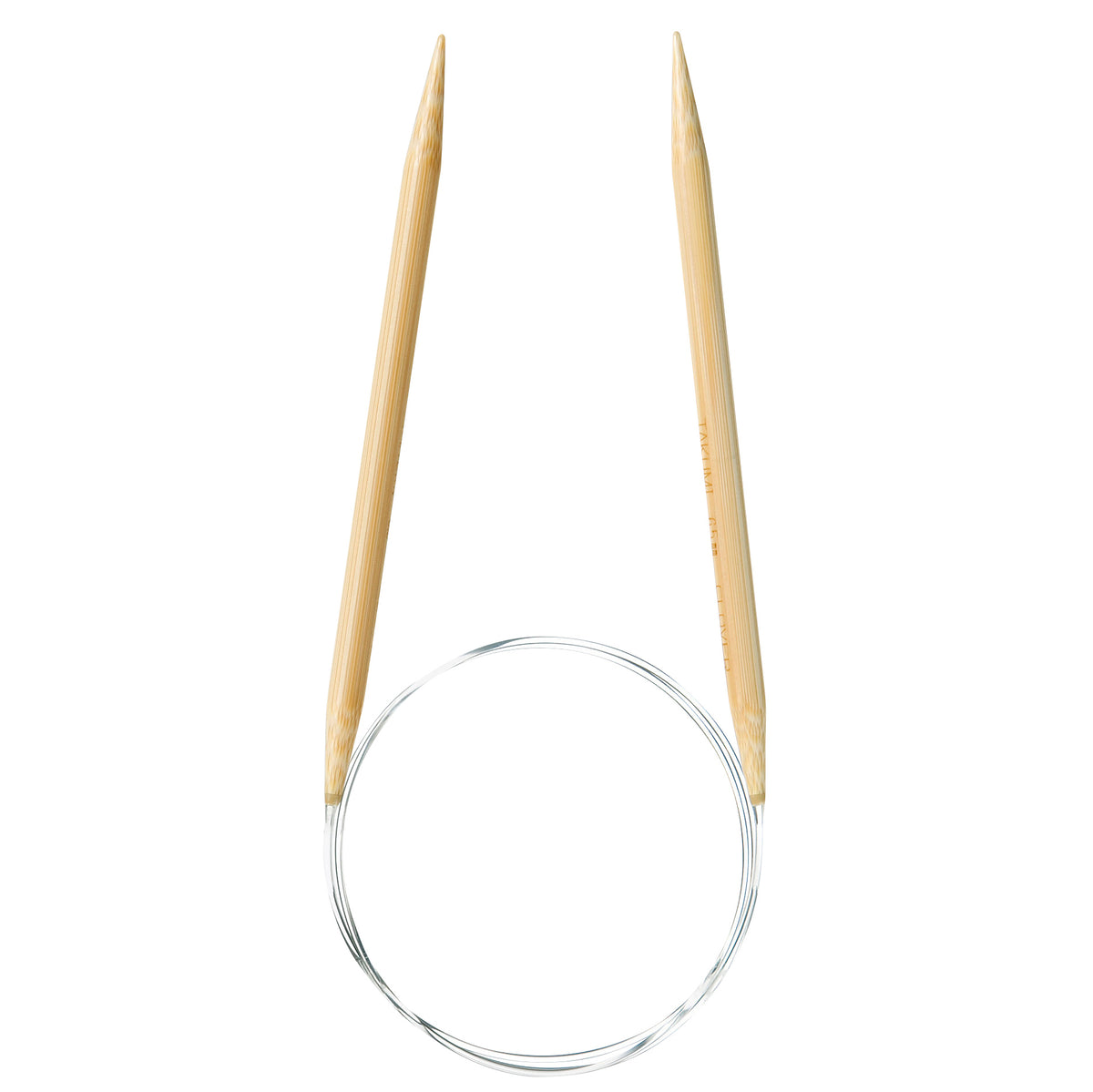 Clover Takumi bamboo fixed circular knitting needle, 6.5mm, 80cm