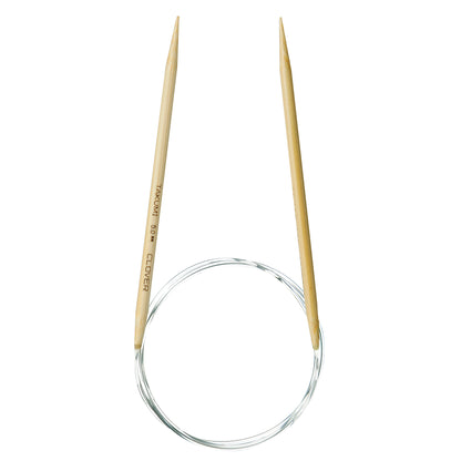 Clover Takumi bamboo fixed circular knitting needle 100cm 5mm