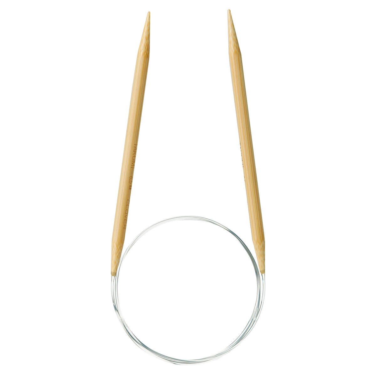 Clover Takumi bamboo fixed circular knitting needle 100cm 6.5mm