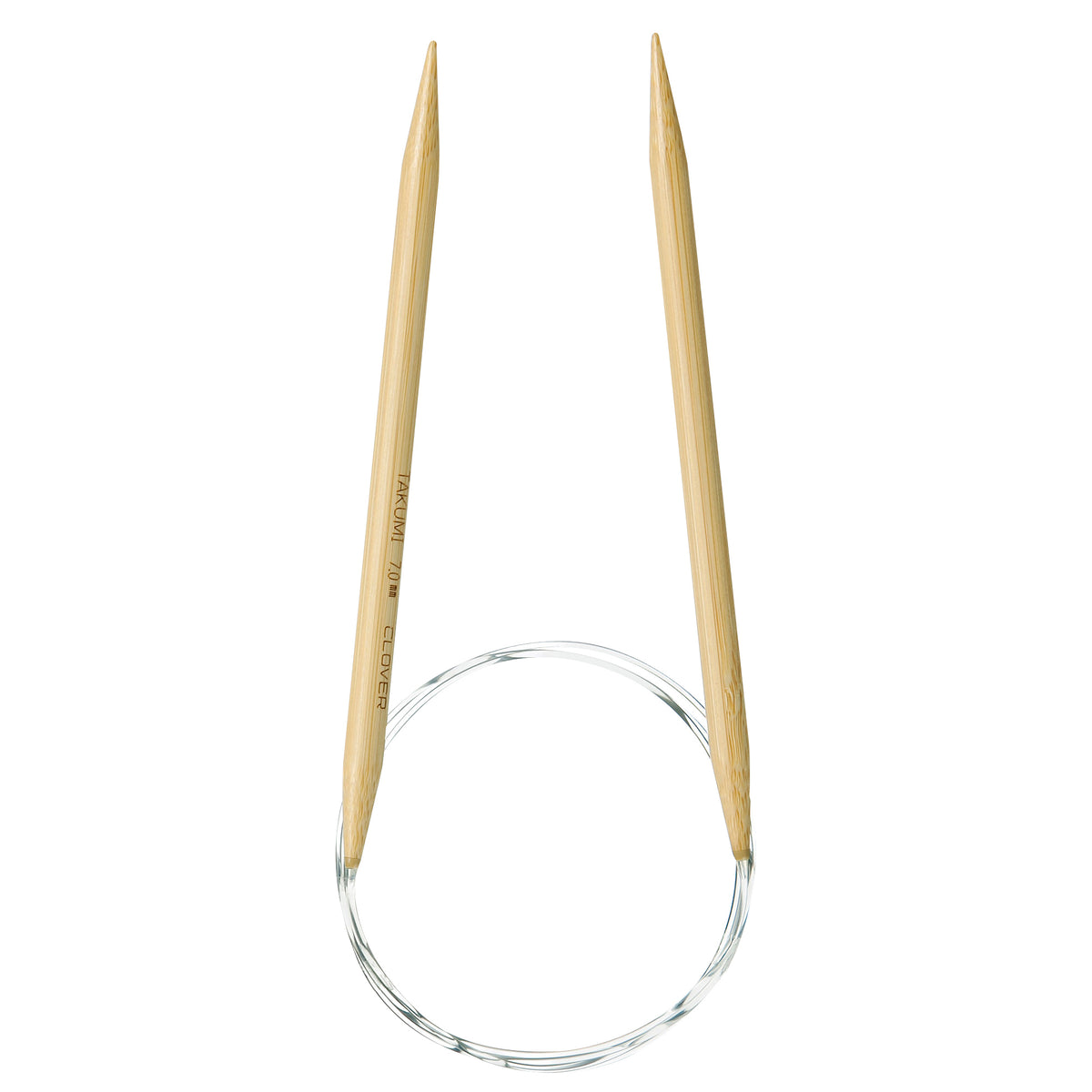 Clover Takumi bamboo fixed circular knitting needle 100cm 7mm