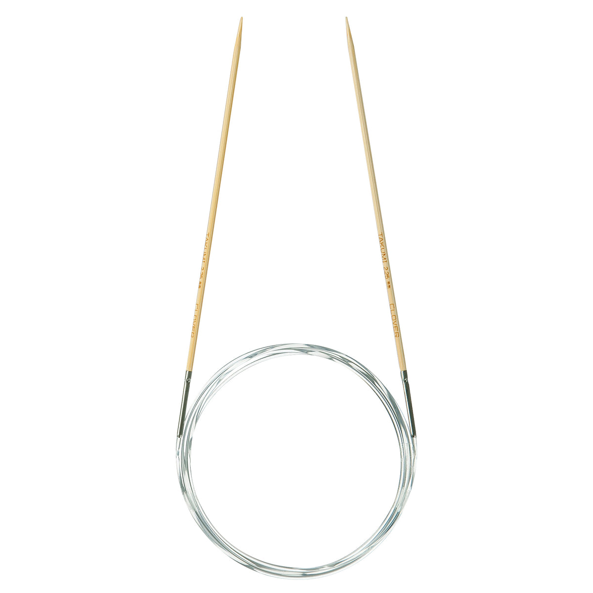 Clover Takumi bamboo fixed circular knitting needle 120cm 2.25mm