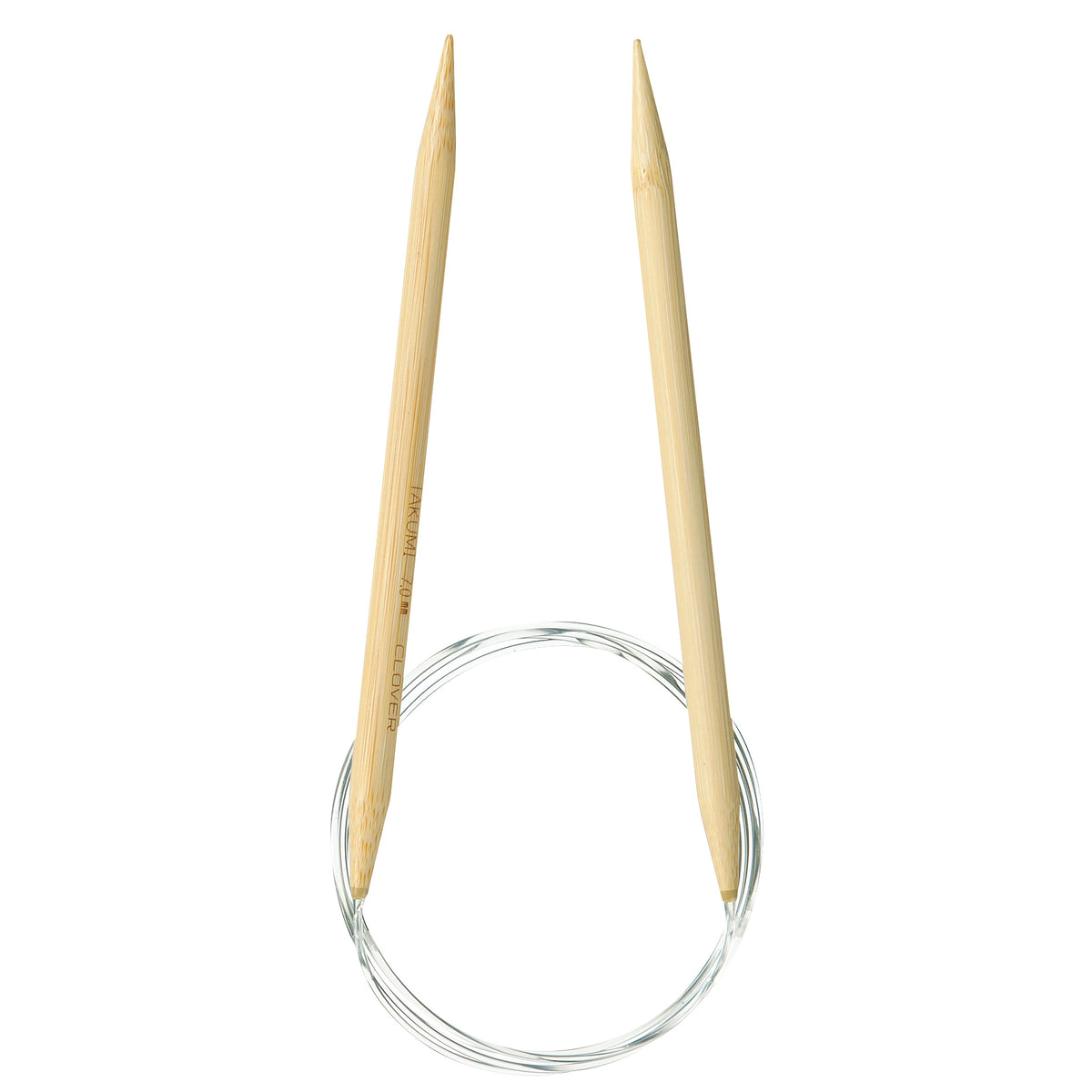 Clover Takumi bamboo fixed circular knitting needle 120cm 7mm