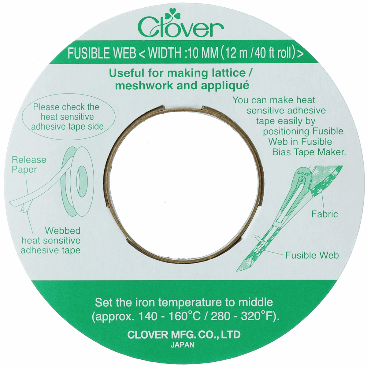 Clover Fusible Web - 12m x 10mm