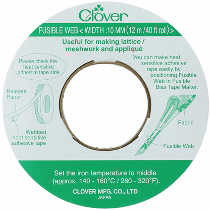 Clover Fusible Web - 12m x 10mm