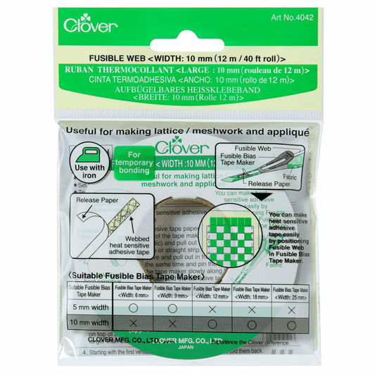 Clover Fusible Web - 12m x 10mm