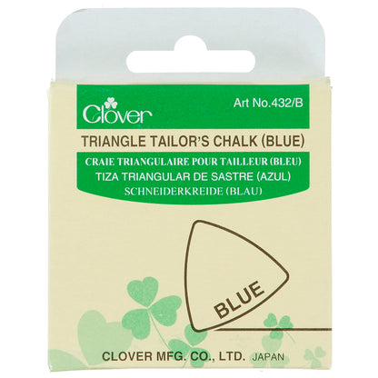 Blue triangle of Clover tailor's chalk