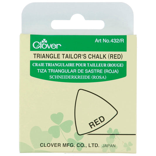 Red triangle of Clover tailor's chalk
