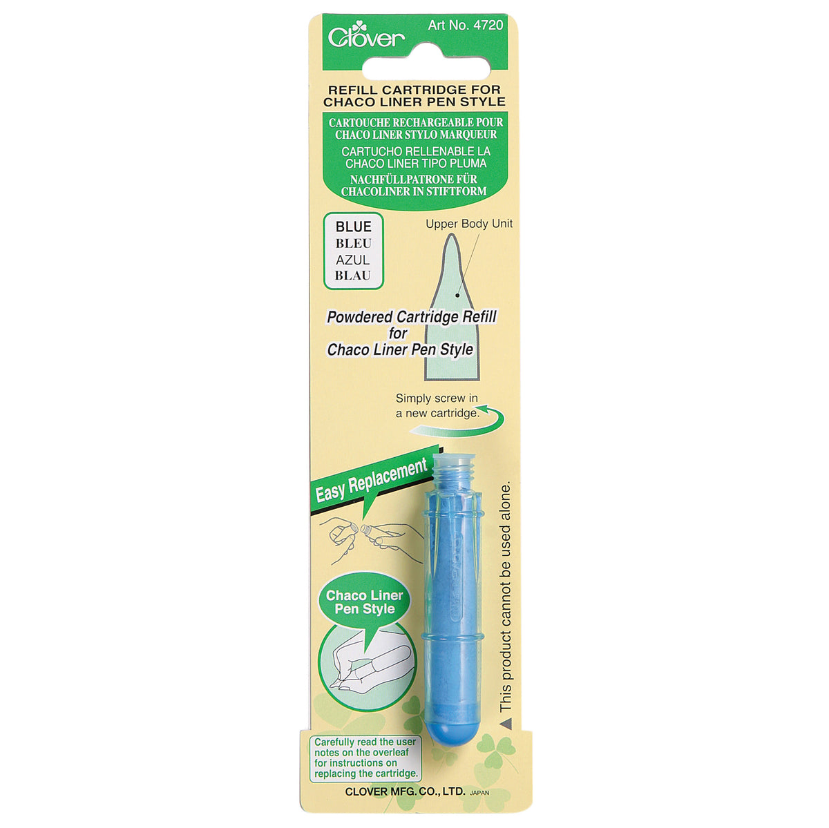 Blue Clover Chaco Liner pen style refill cartridge