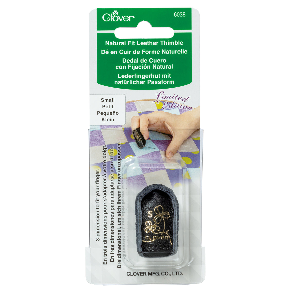 Clover Natural Fit leather thimble