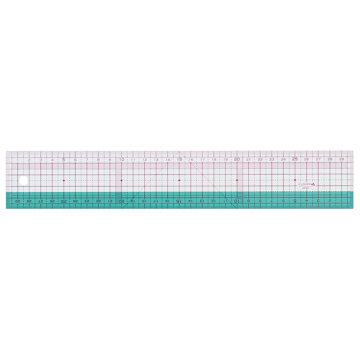 Clover 30cm metric patchwork graph ruler