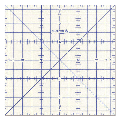Clover Hot Hemmer square pressing guide with inch markings