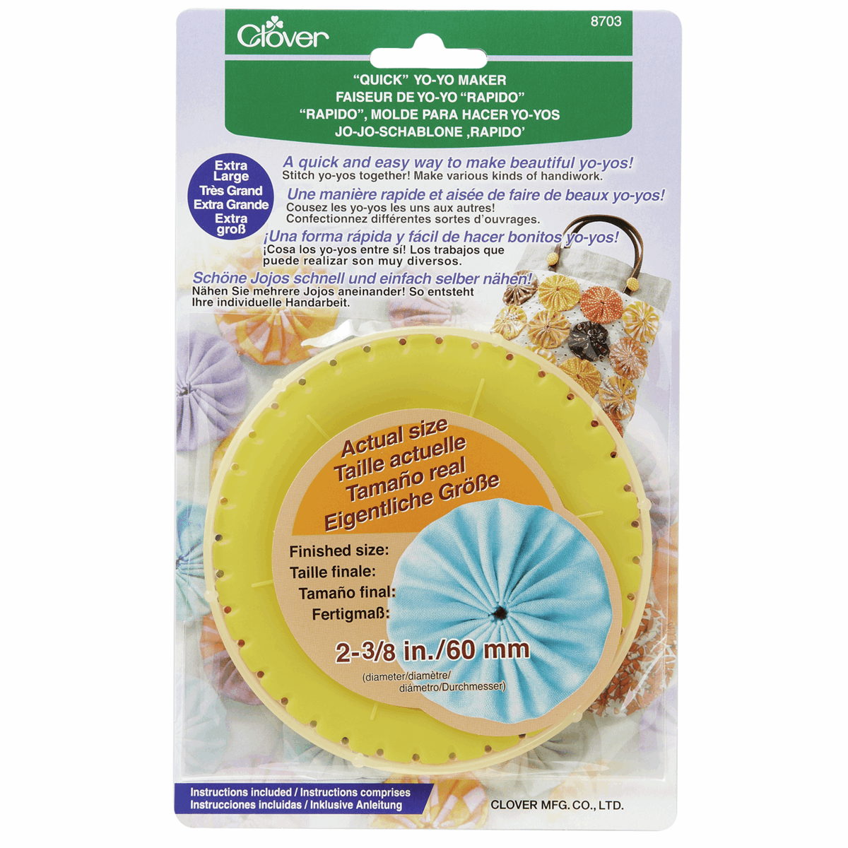 Clover Quick Round Yo-Yo Maker - Extra Large