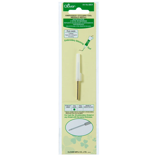 Clover stitching tool 3-ply refill needle in packaging