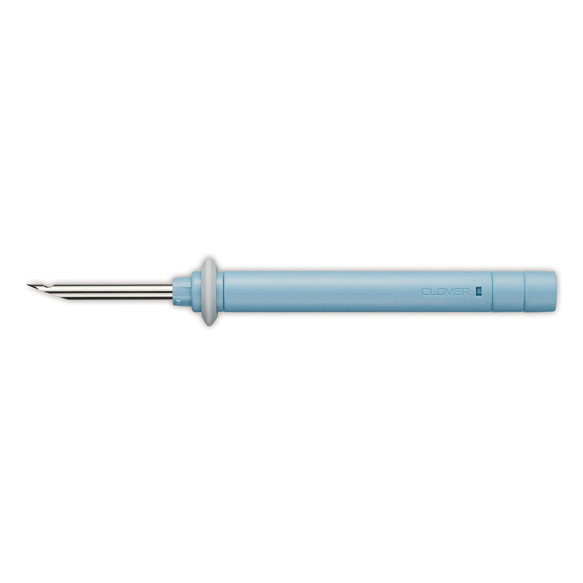 Clover punch needle tool with tapestry needle in packaging
