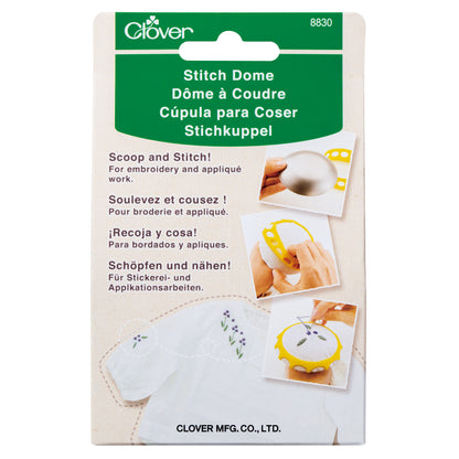 Clover Stitch Dome embroidery tool with elastic band