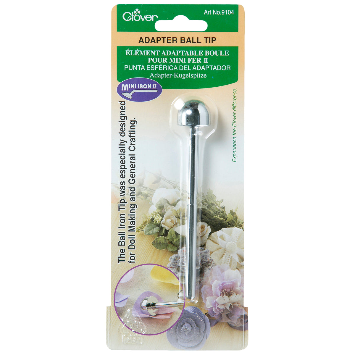 Clover Mini Iron ball-shaped brass adapter tip