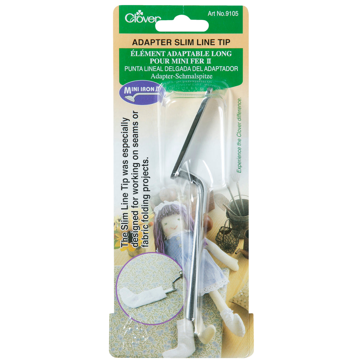 Clover Mini Iron slimline brass adapter tip