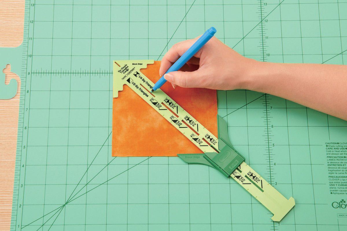 Clover Triangle Gauge quilting tool