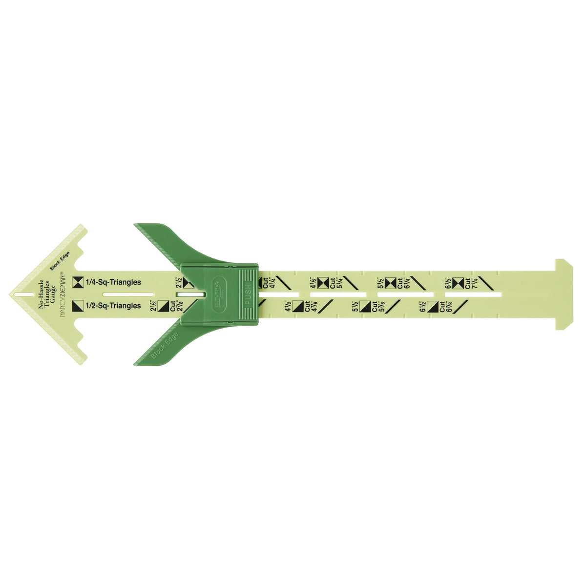 Clover Triangle Gauge quilting tool