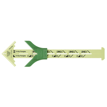 Clover Triangle Gauge quilting tool