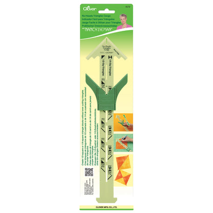 Clover Triangle Gauge quilting tool