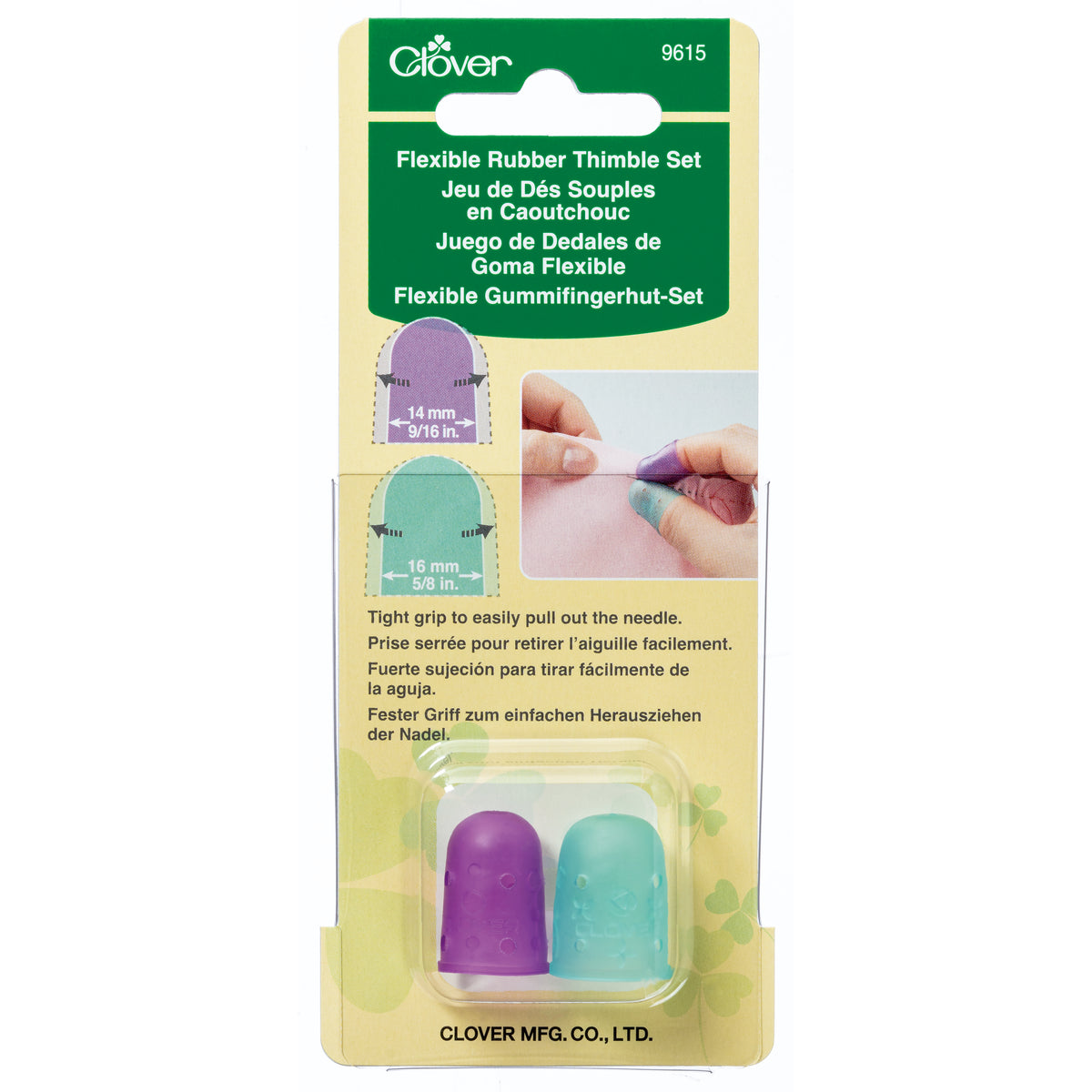 Clover flexible rubber finger thimbles