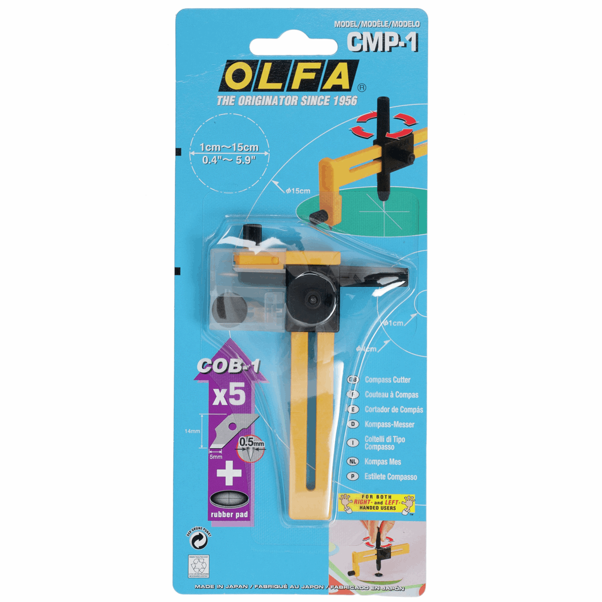 Olfa Compass Cutter - Up to 15cm/6in