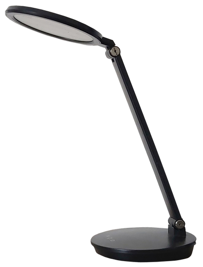 Native Lighting - Black Compact LED Desk Lamp (Lightweight and portable with LED dimmable bulbs)