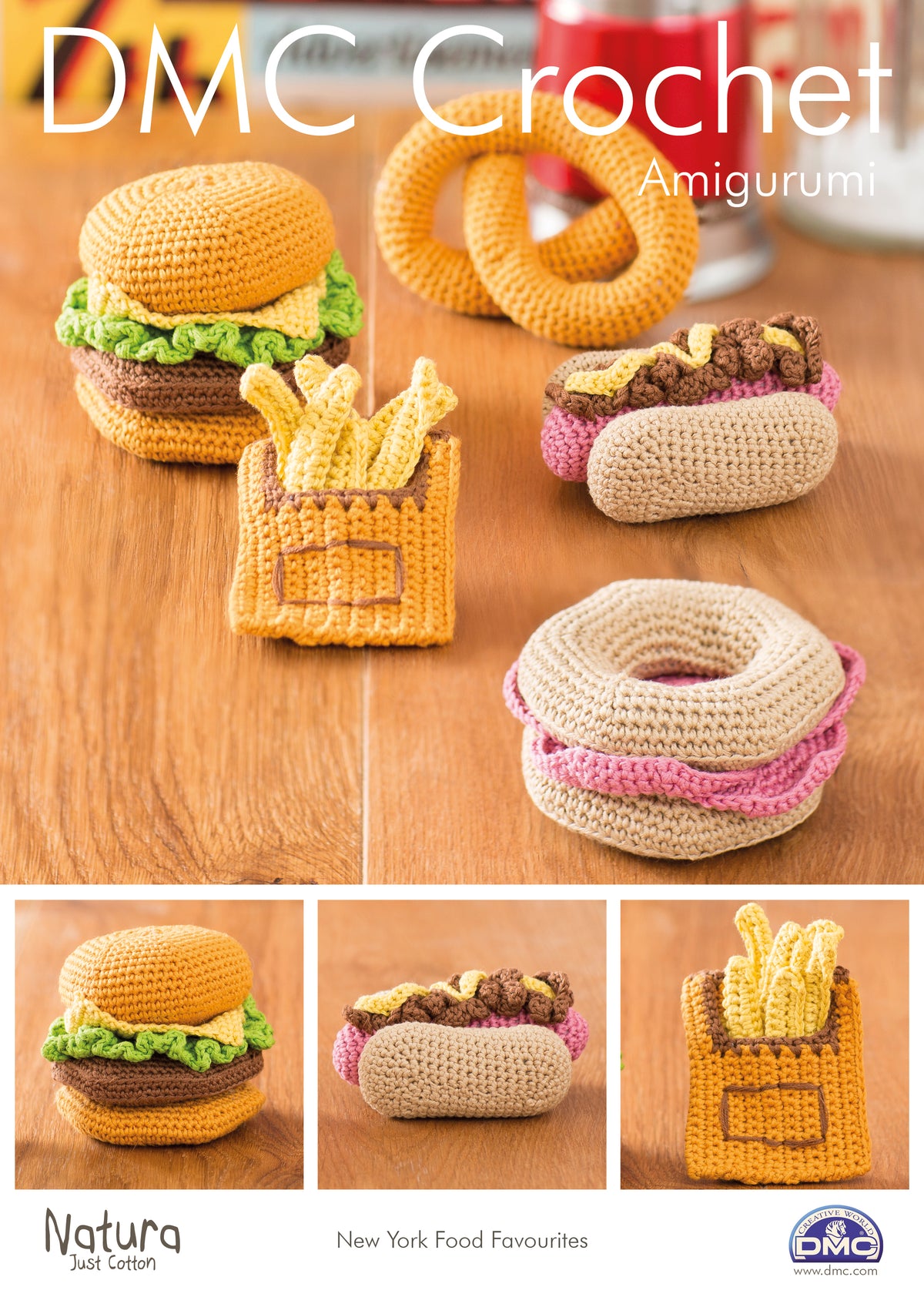 DMC New York Food Favourites crochet pattern cover