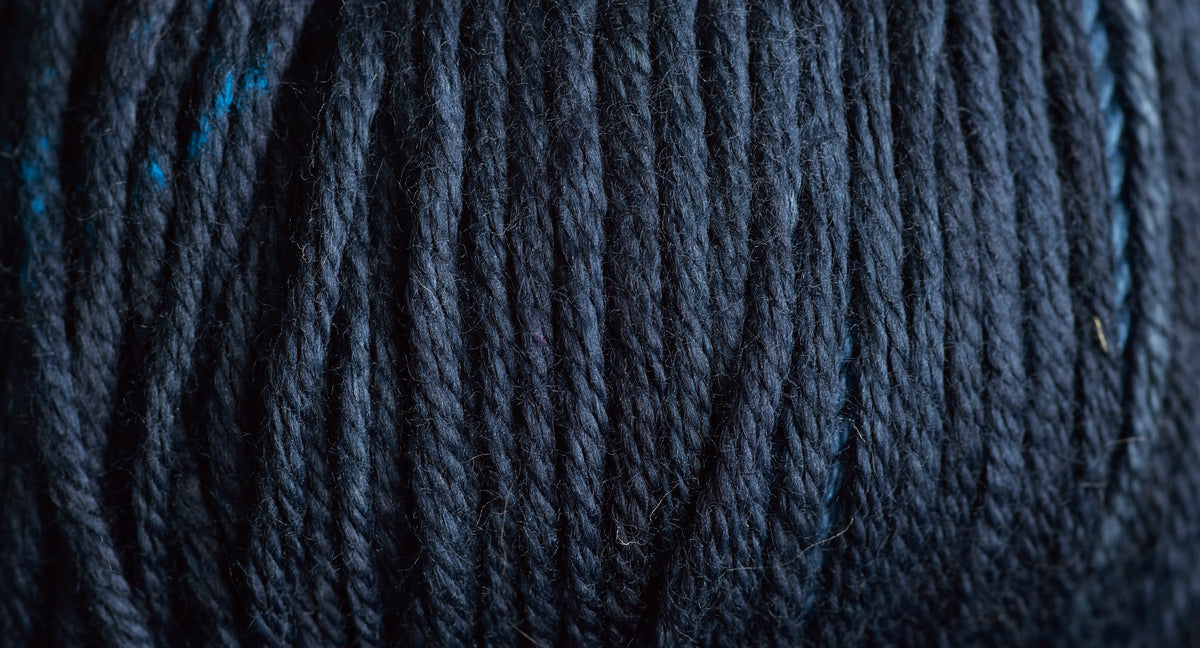 DMC Natura Denim Cotton yarn ball in indigo