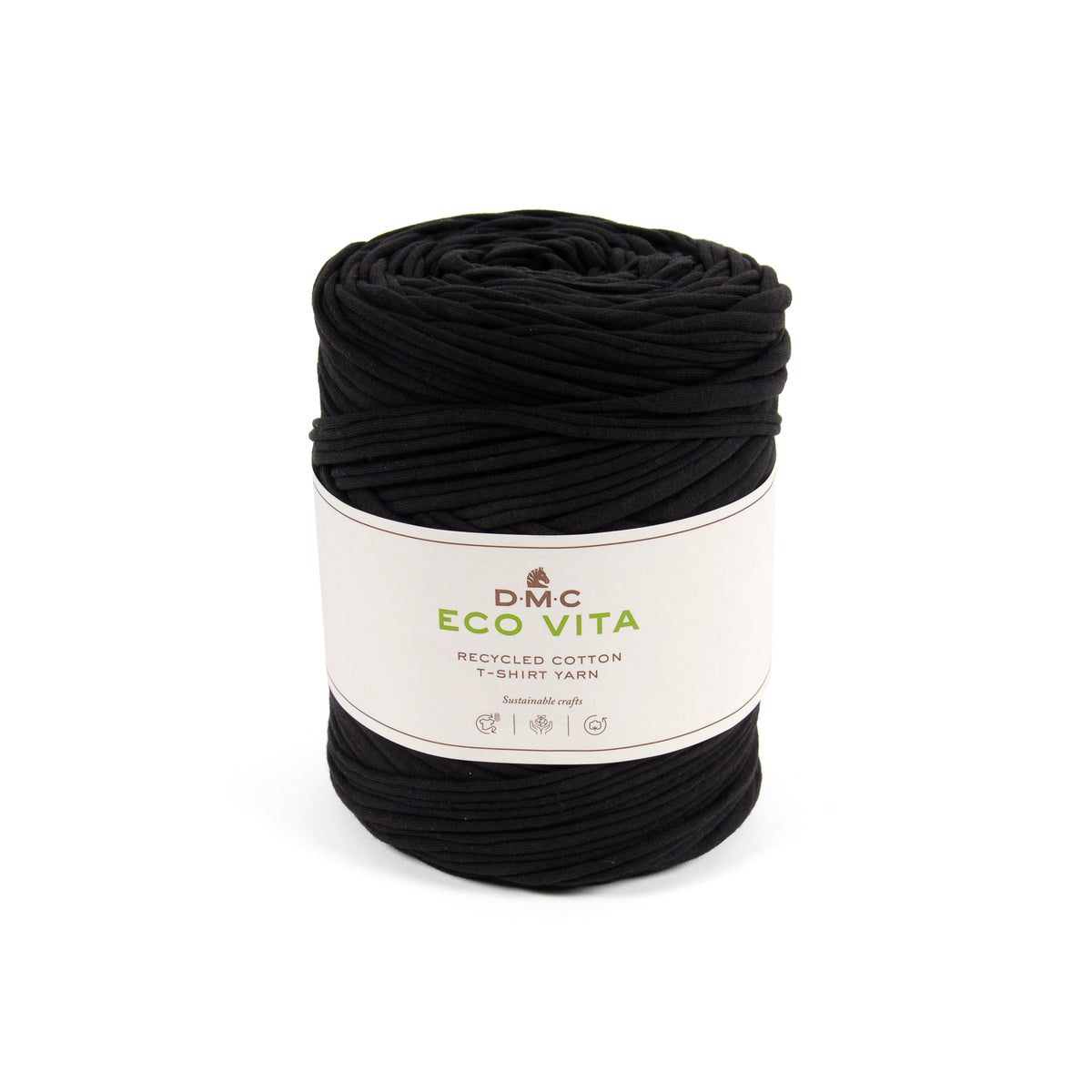 DMC Eco Vita Recycled T-Shirt Yarn 450g - Black