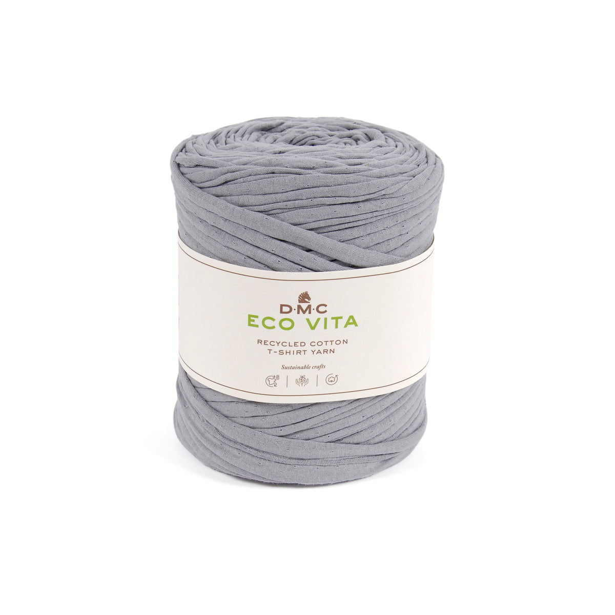 DMC Eco Vita Recycled T-Shirt Yarn 450g - Grey