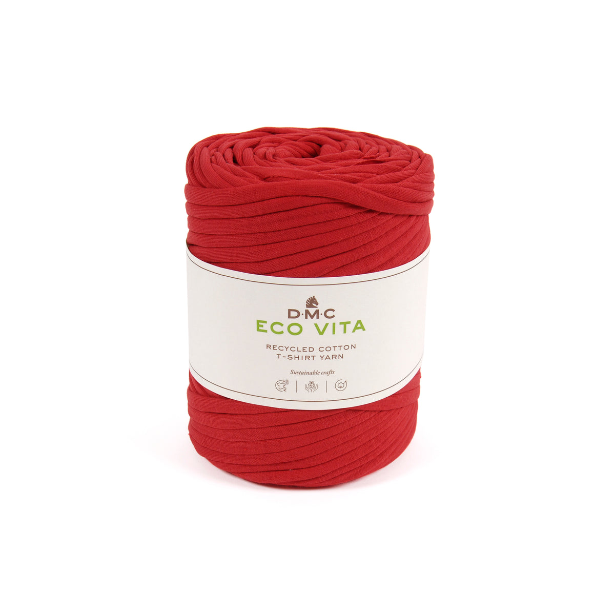 DMC Eco Vita Recycled T-Shirt Yarn 450g - Red