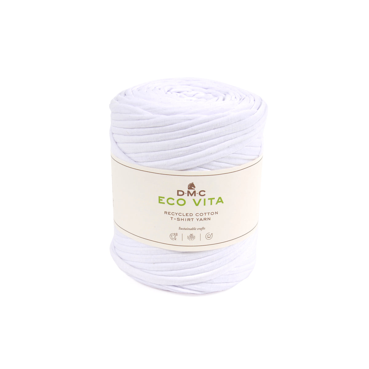 DMC Eco Vita Recycled T-Shirt Yarn 450g - White