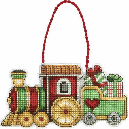 Counted Cross Stitch Ornament Kit - Train